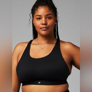 Fabletics- Full-Sprint High Impact Sports Bra - Black - size 2X